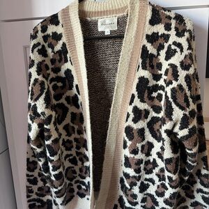 Leopard Print Women Sweater